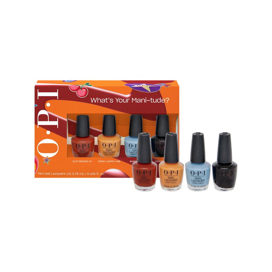 Fall '25 Nail Lacquer 4PC Mini-Pack klassischer Nagellack. Bis zu 7 Tage lang Halt. ProWide Pinsel für makelloses Auftragen. Farbecht, wischfest und trocknet schnell