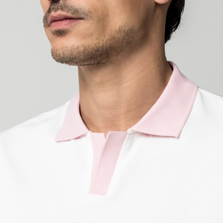 Manor Man Polo avec col contrastant  