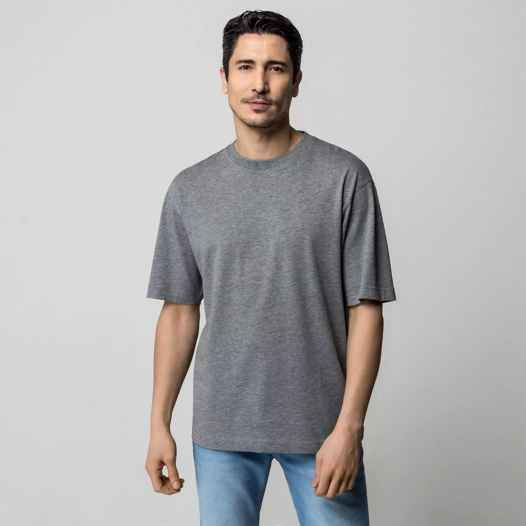 Manor Man - Pyjama Oberteil, für Herren, Grau Melange, Größe M