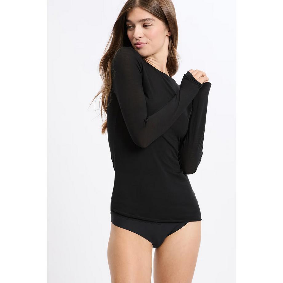 Etam Langarmshirt Bootausschnitt  