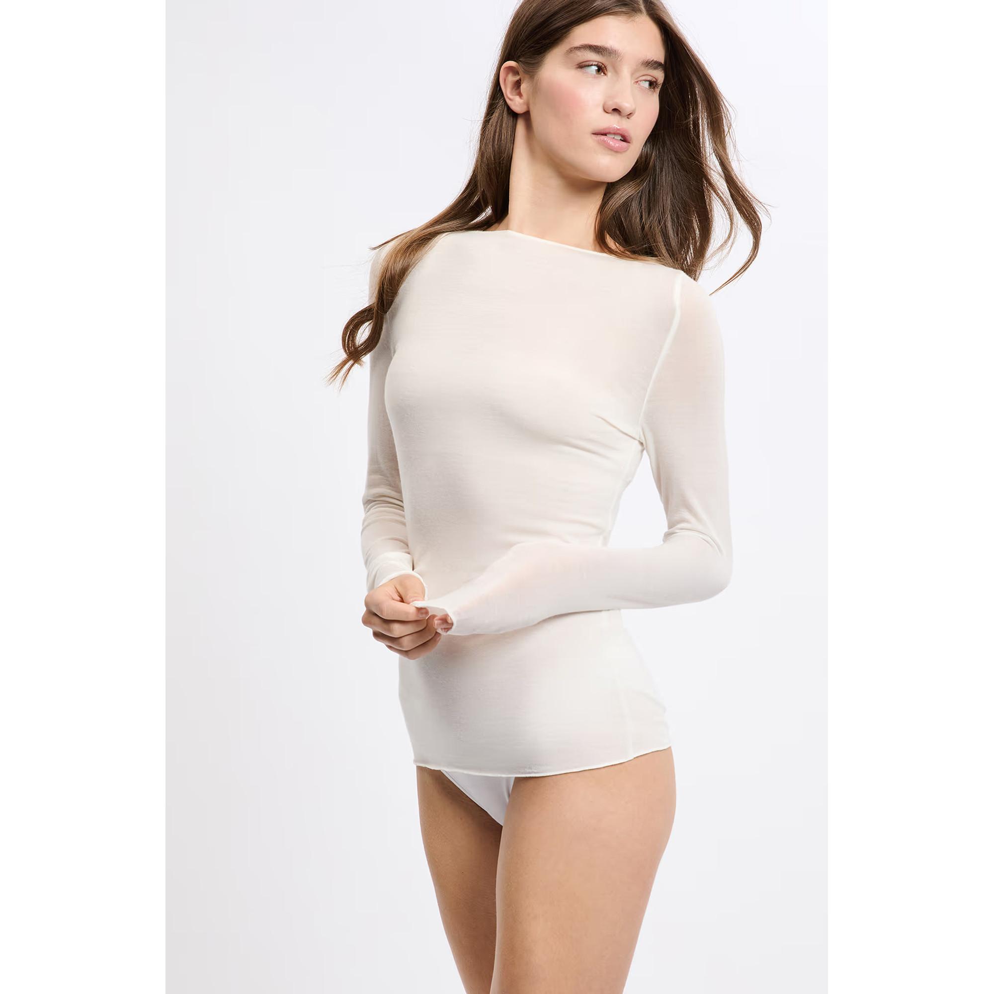 Etam T-shirt Maniche Lunghe Scollo a Barca  