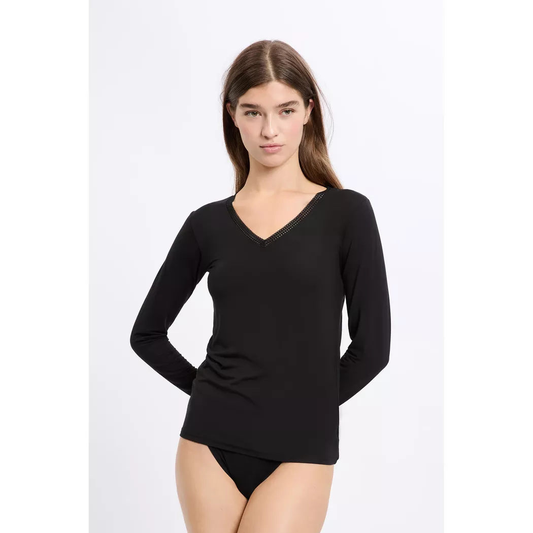 Etam - T-Shirt, für Damen, Schwarz, Größe L 3