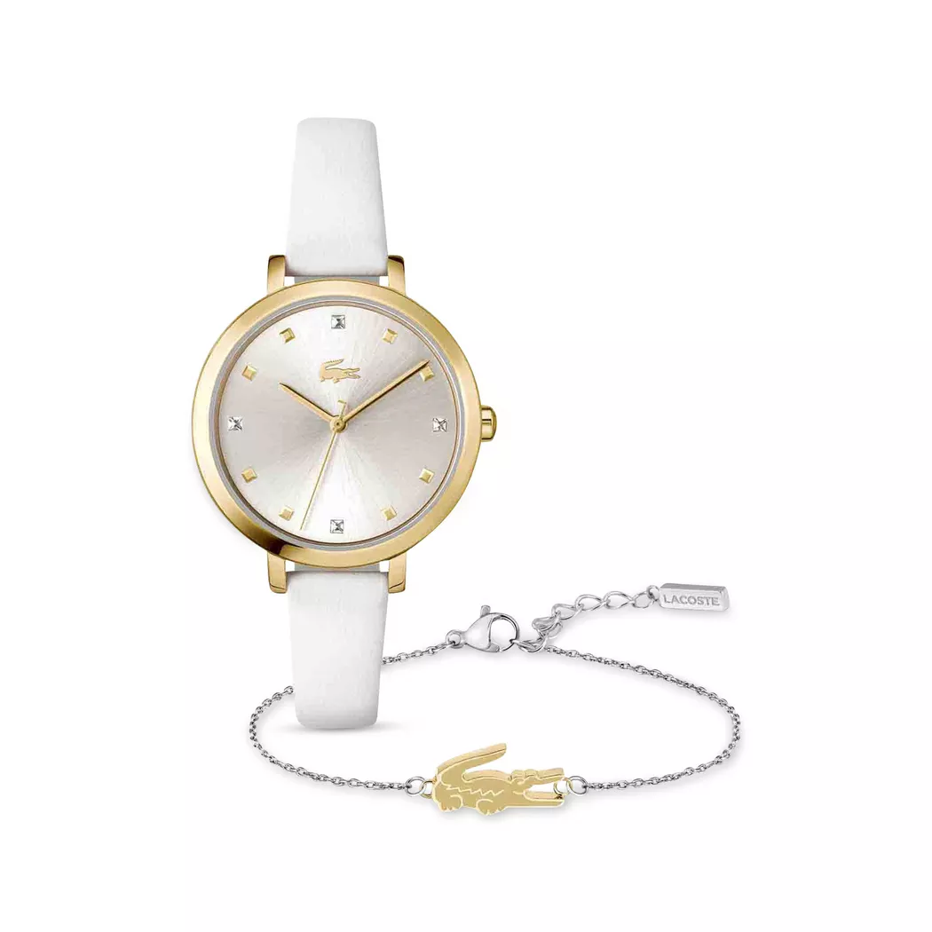 Lacoste - Uhrenset, Riga, 34mm, Weiss