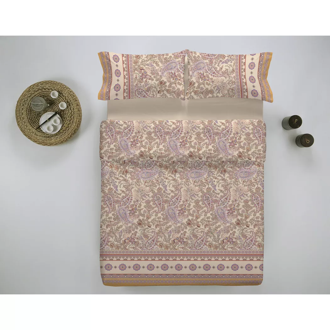 DECORIUM - Kissenbezug, Samarcanda Paisley Kissenbezug, 65 x 65 cm, Rosa