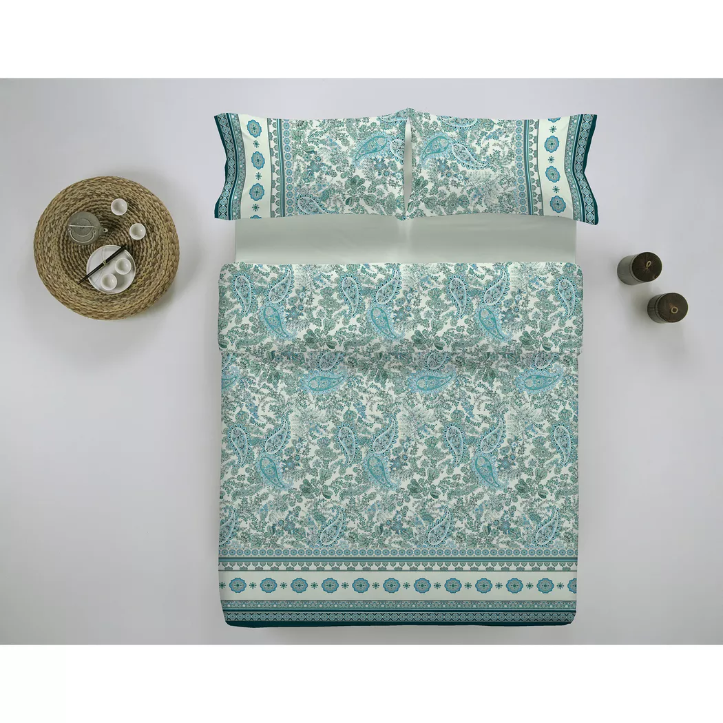 Decorium Samarcanda Paisley Pillow Cover Gray/Green 60x60 cm