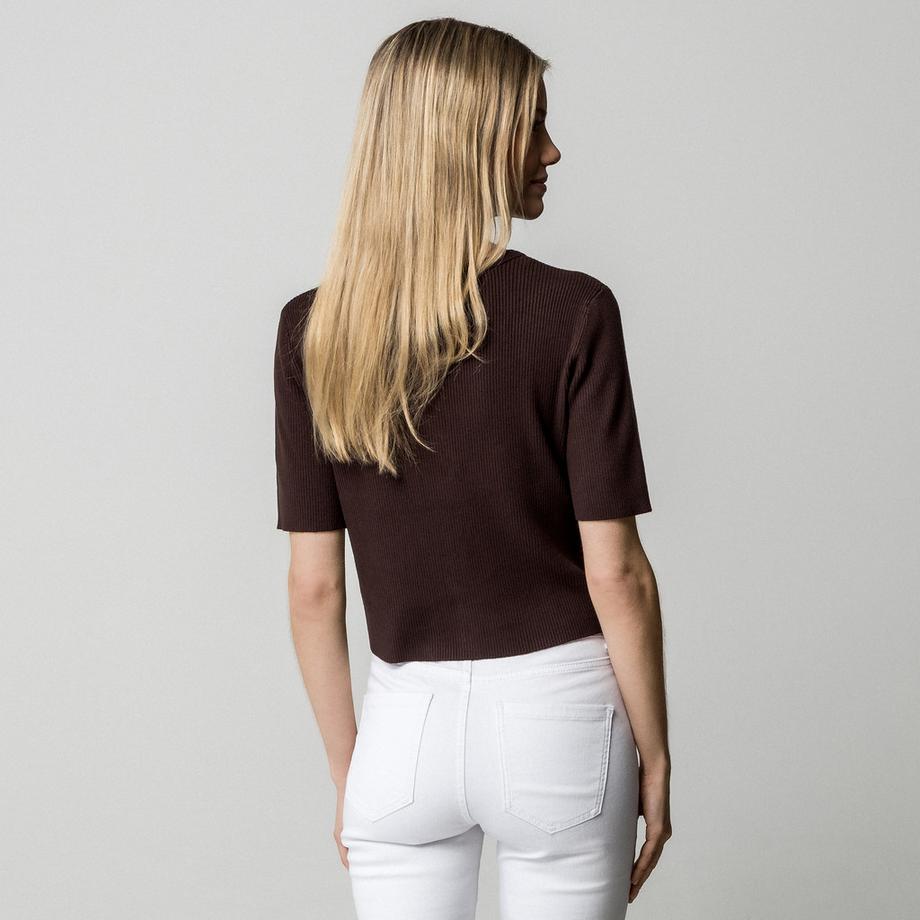 Manor Woman Kurzarm Cardigan mit Goldknöpfen  