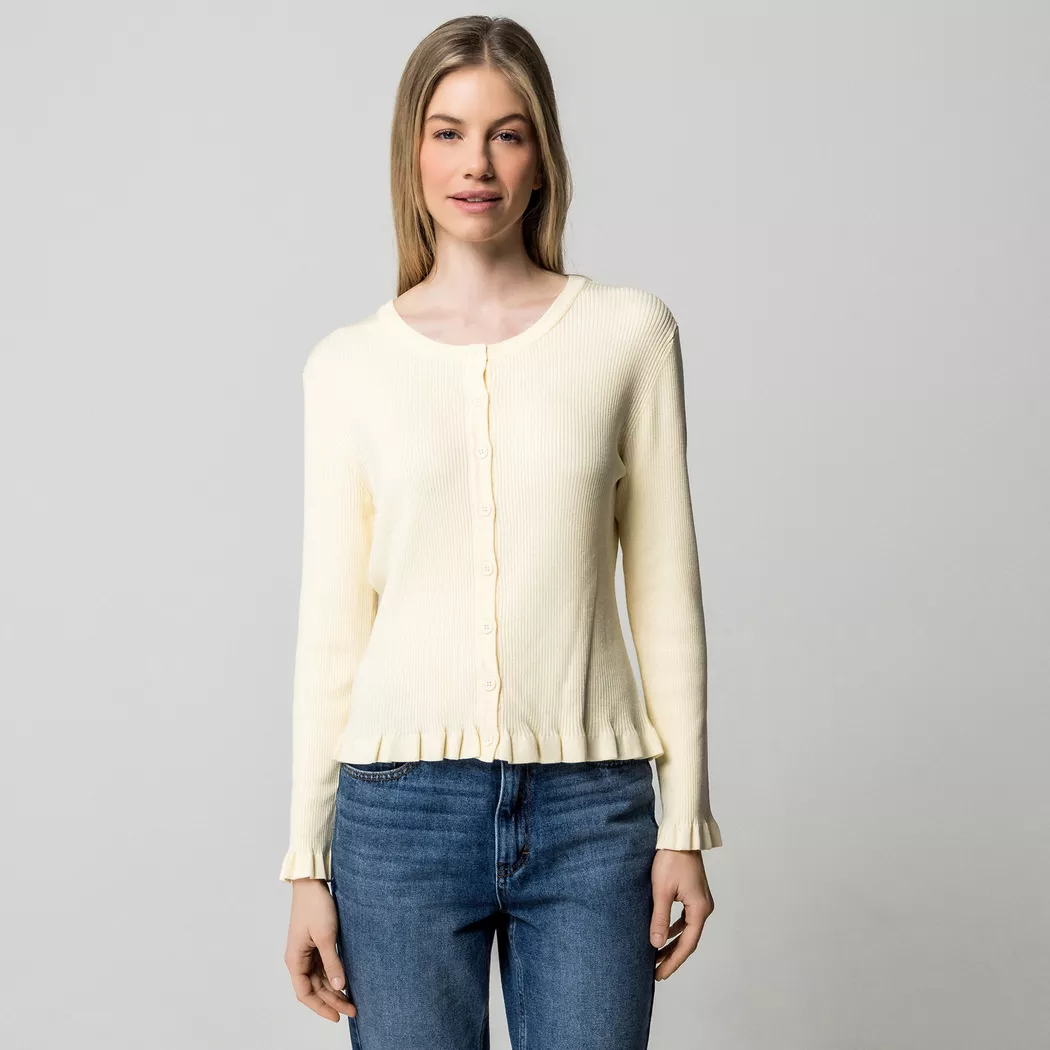 Manor Woman - Cardigan, für Damen, Vanilla, Größe XL