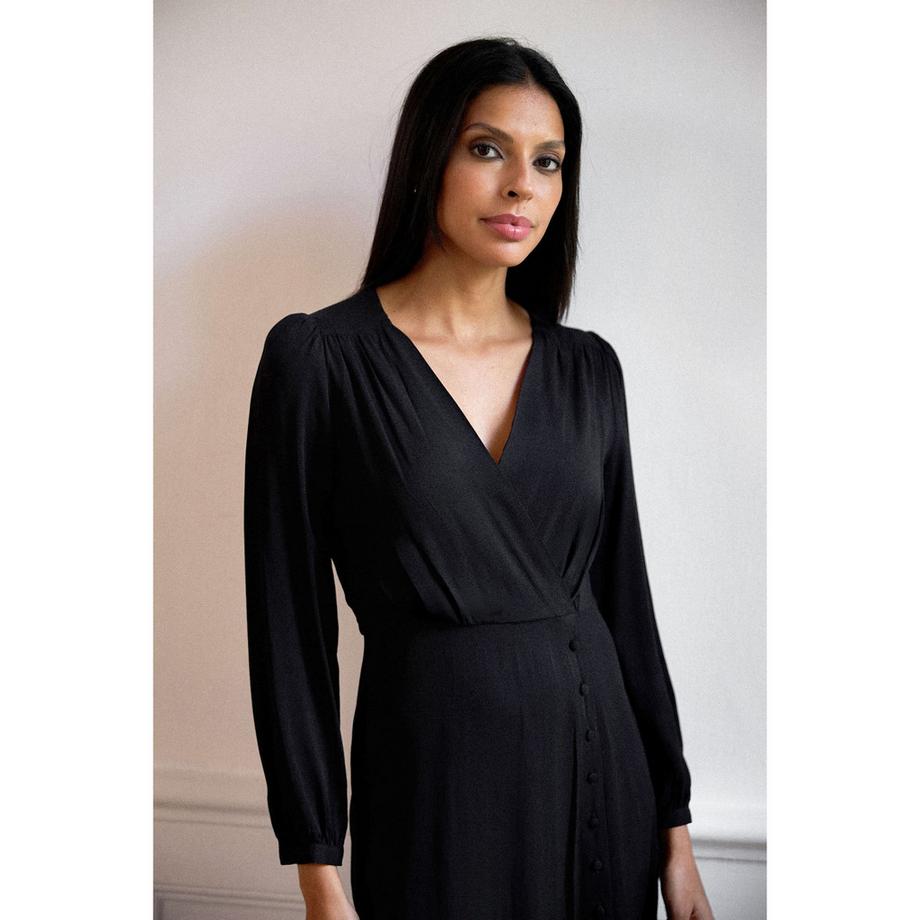 La Petite Etoile Robe Portefeuille Manches Longues  