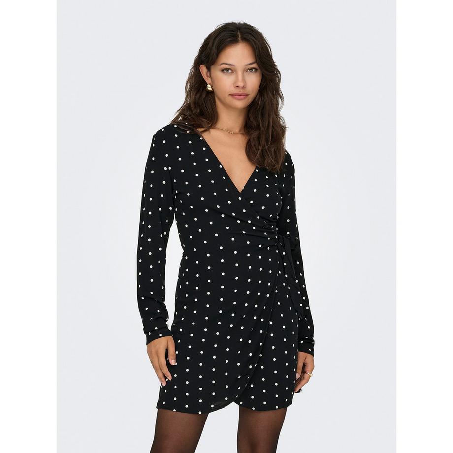 ONLY Gepunktetes Wickelkleid  