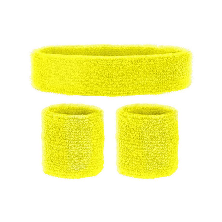 Bracelets éponge jaunes