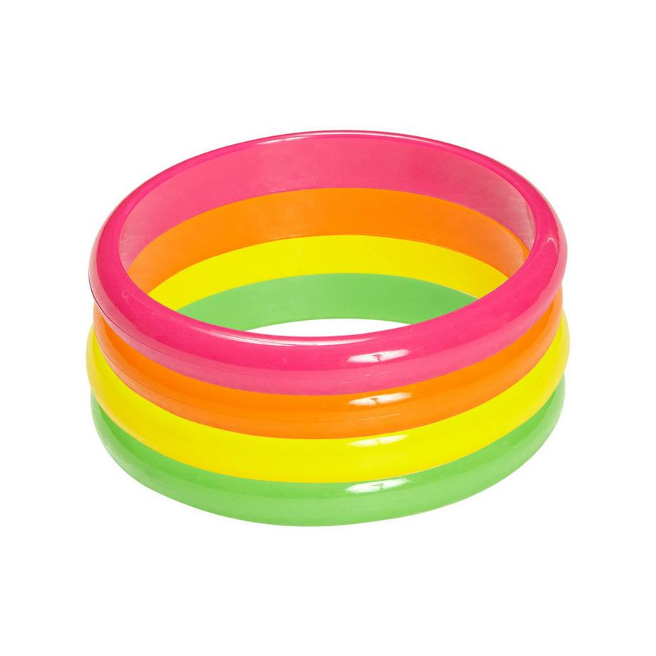 Bracelets néon 4 pièces