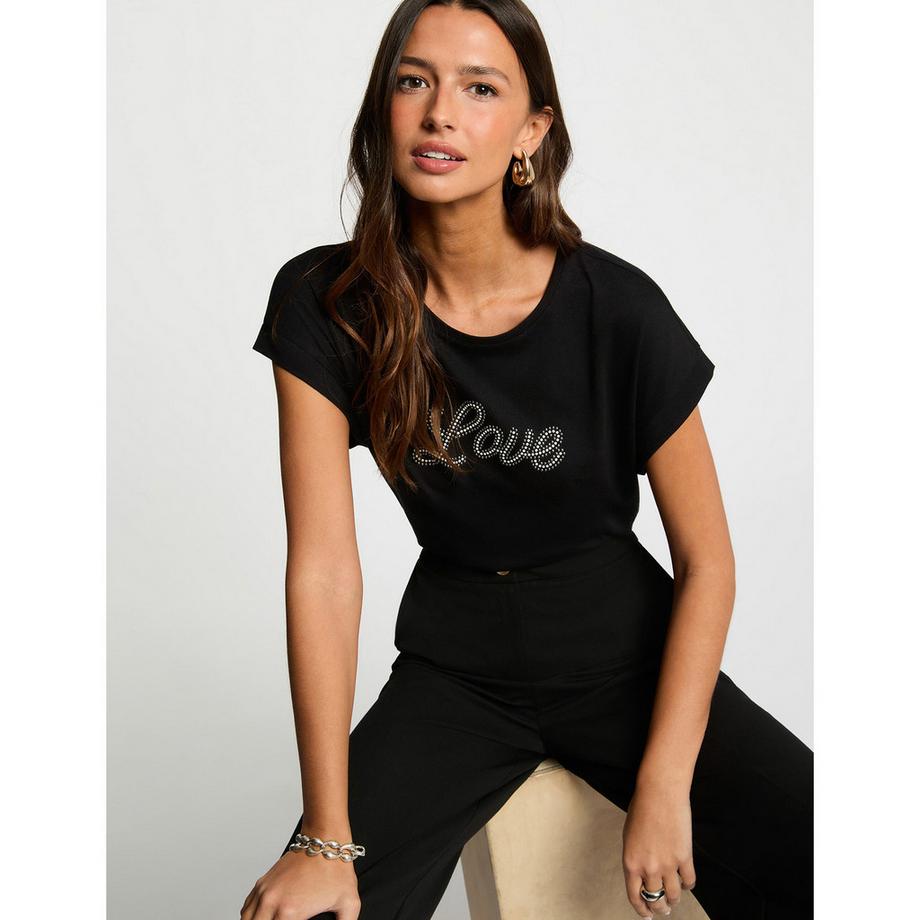 MORGAN T-Shirt Love Print  