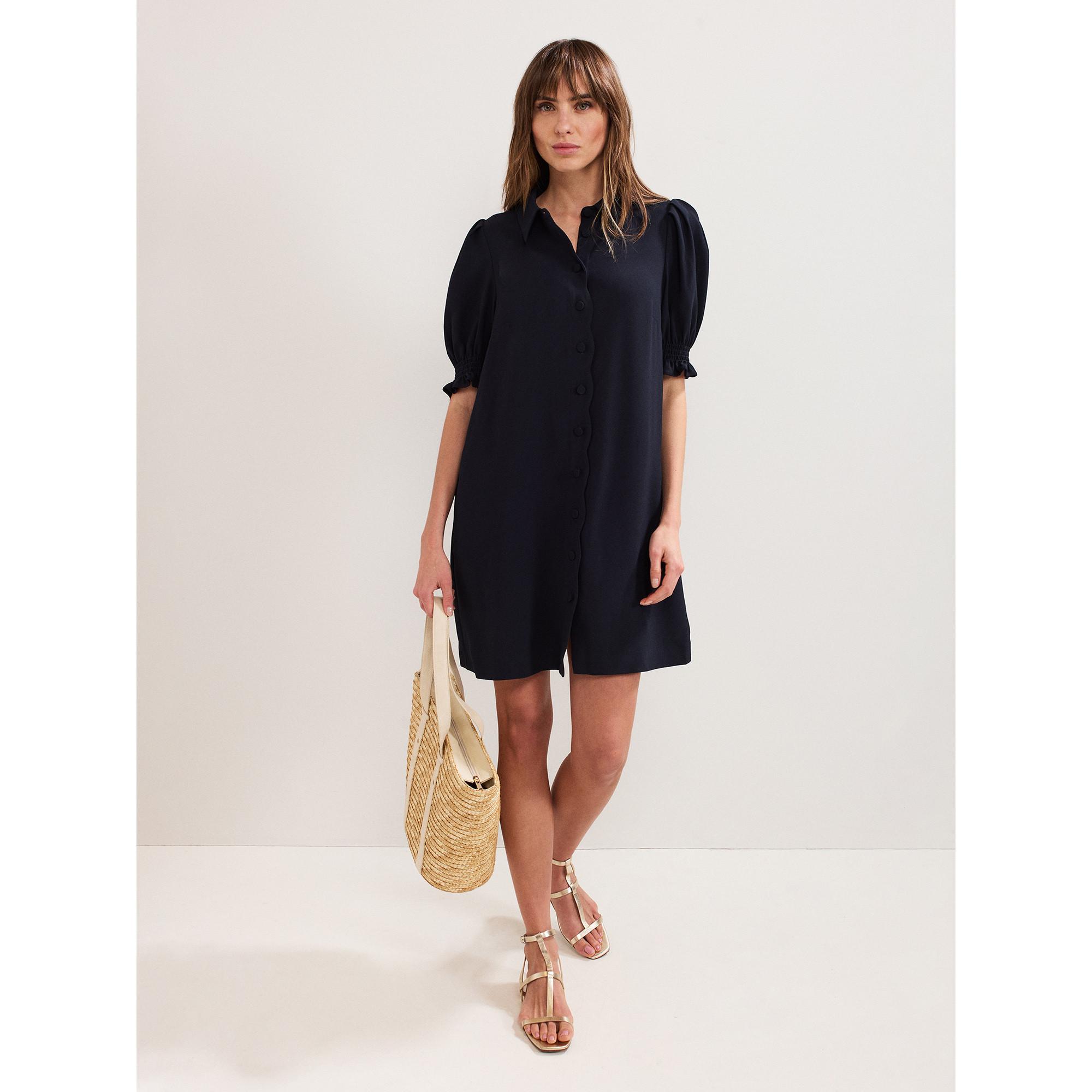 Phase Eight Abito Mini Maniche a Sbuffo  