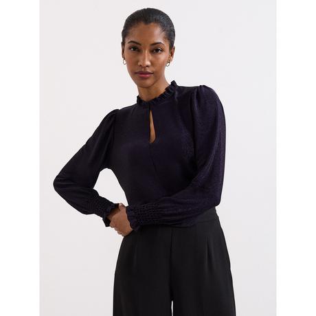 Phase Eight Top mit Rüschenkragen  