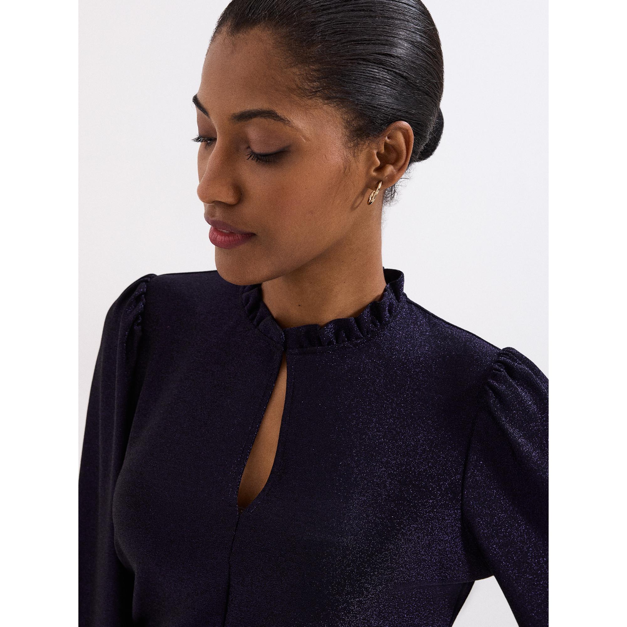 Phase Eight Top mit Rüschenkragen  