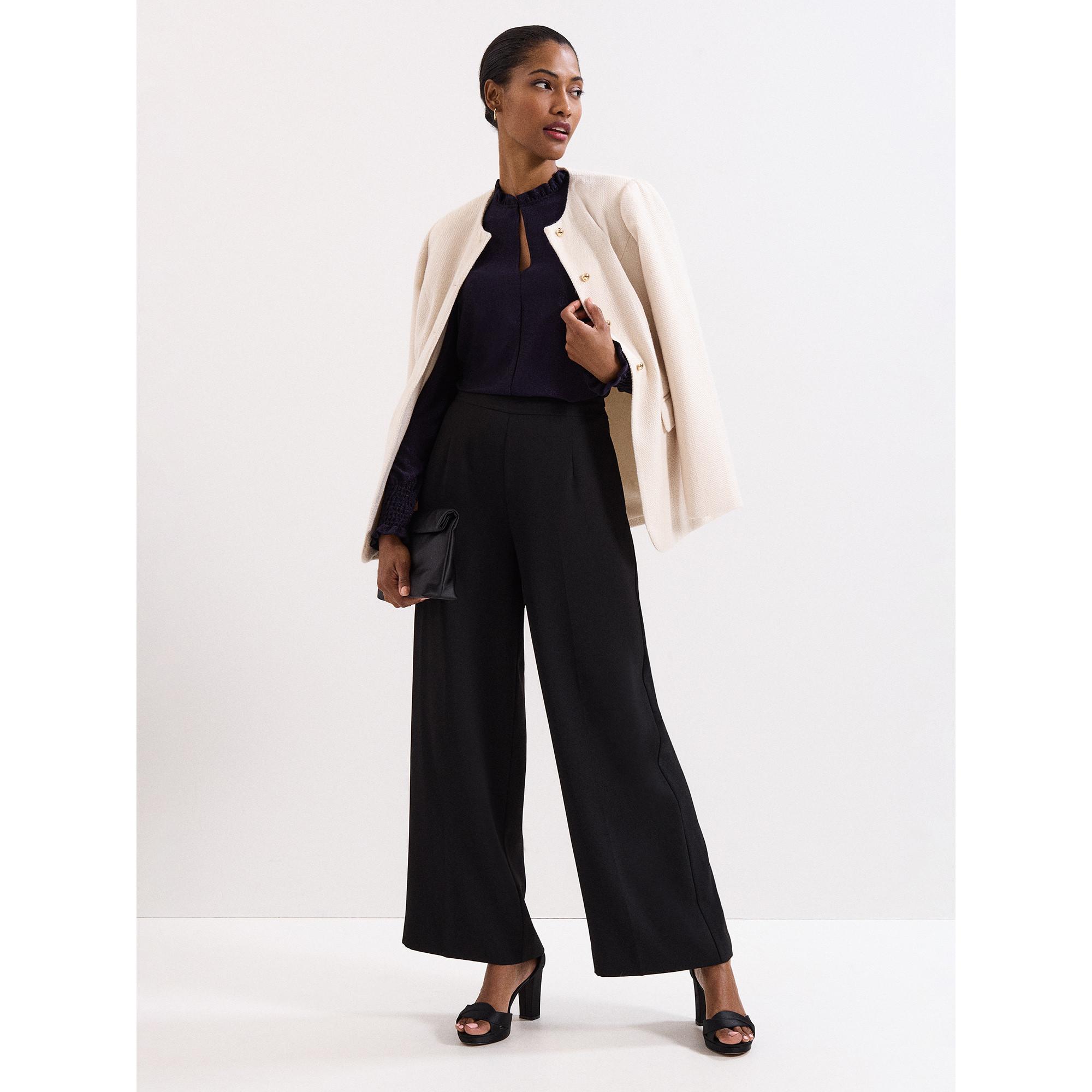 Phase Eight Top mit Rüschenkragen  