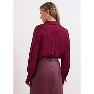 Phase Eight Novie Chemise Satin Manches Longues  