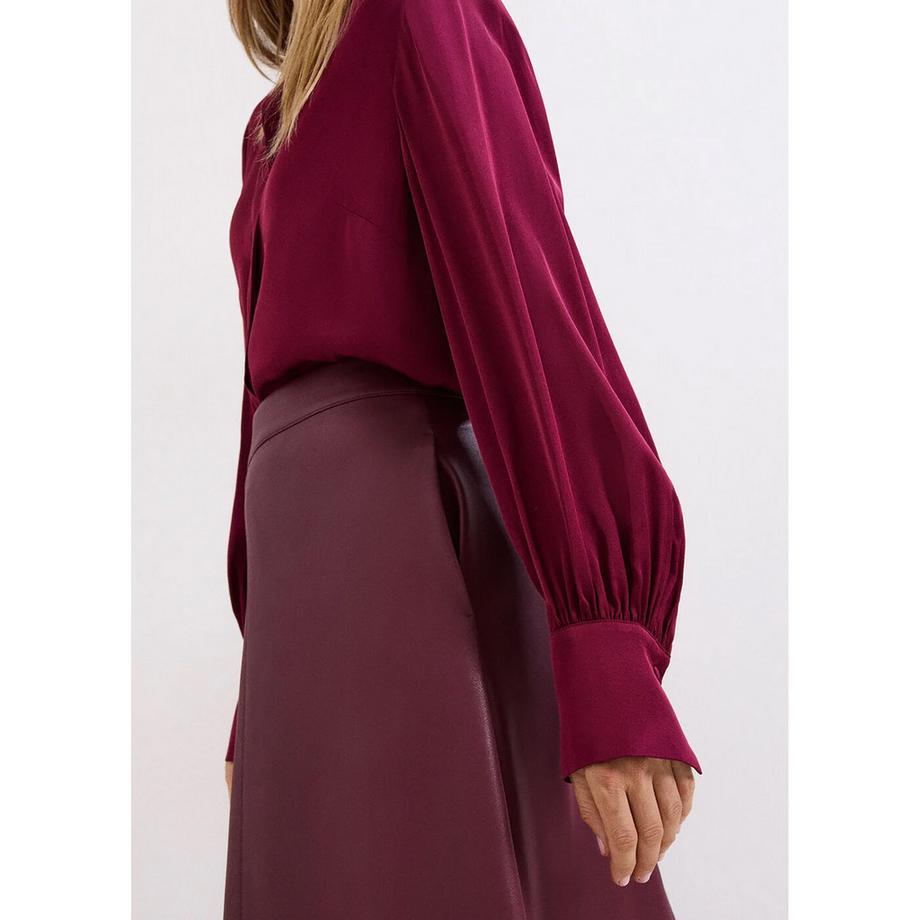 Phase Eight Novie Raso Camicia Maniche Lunghe  