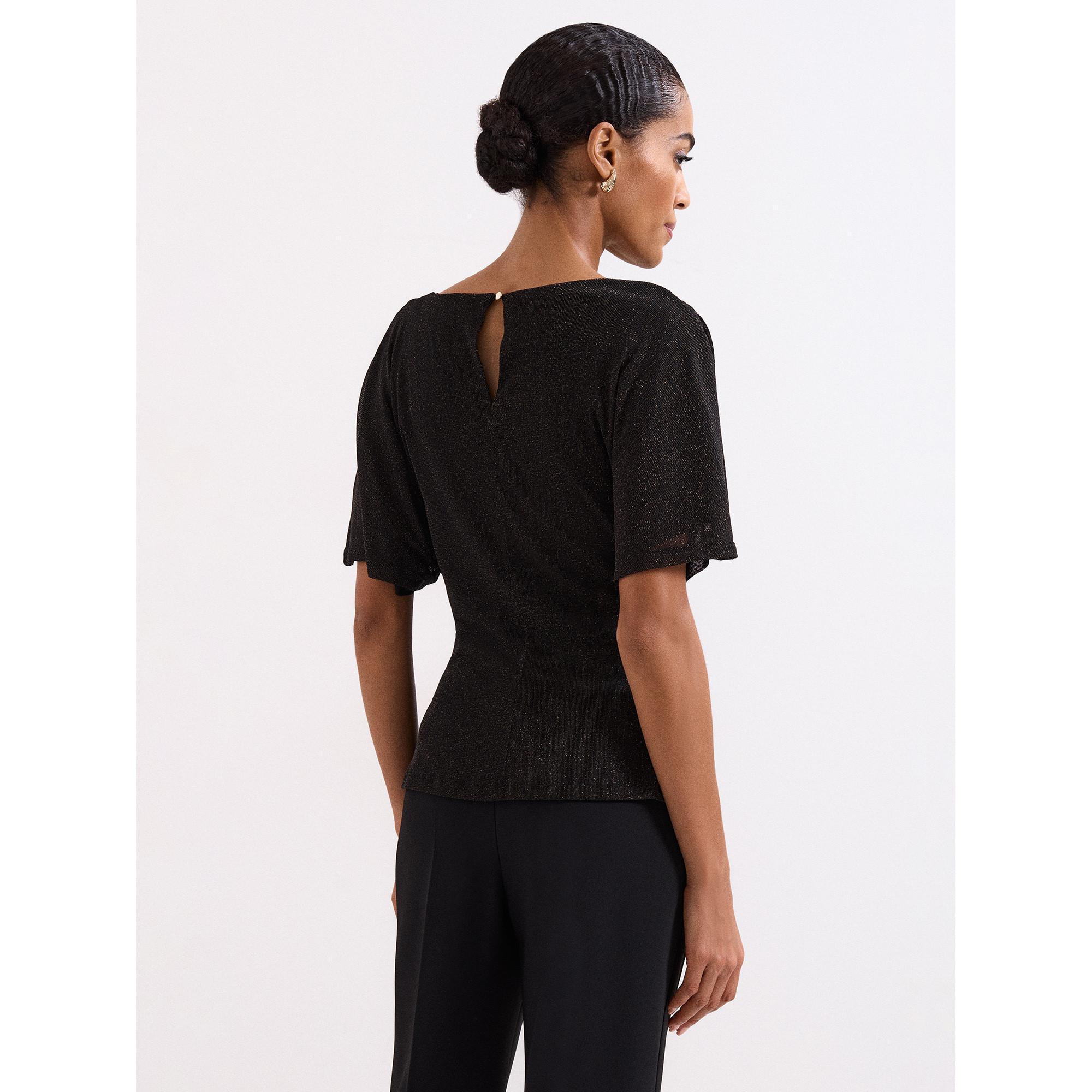 Phase Eight Martha Glitzer Kurzarm Top  