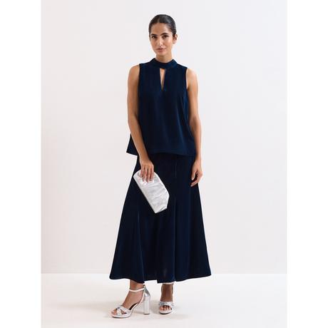 Phase Eight Eilish Velours Top Sans Manches  