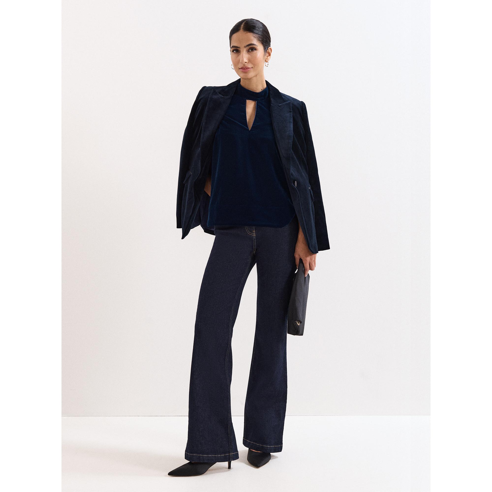 Phase Eight Eilish Velours Top Sans Manches  