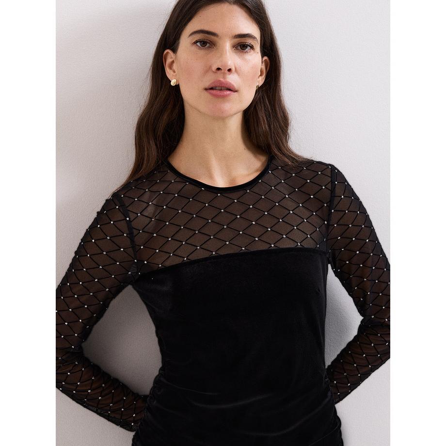 Phase Eight Robe Courte Amberose Velours  