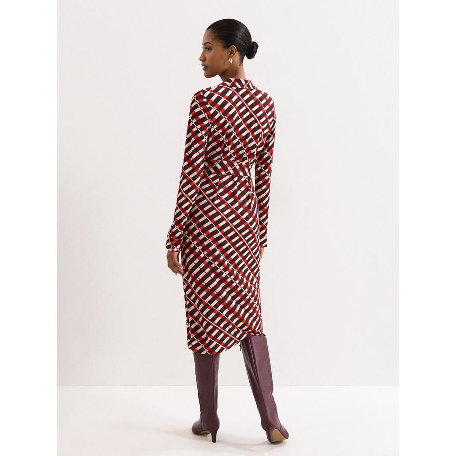 Phase Eight Check Midikleid  