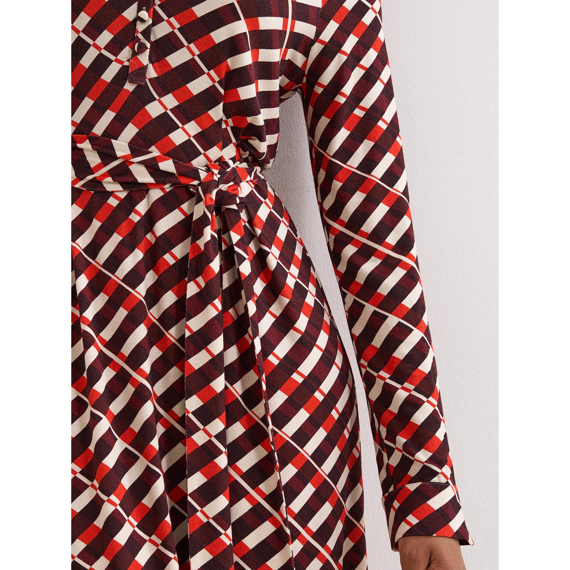 Phase Eight Check Midikleid  