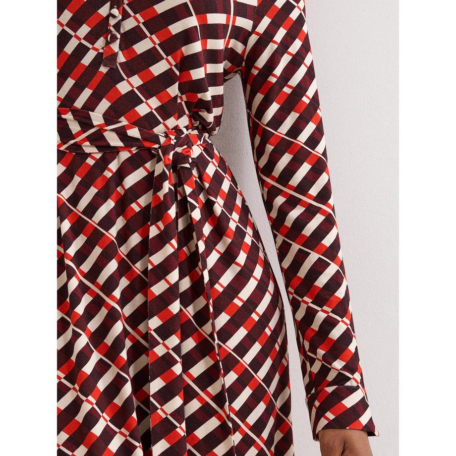 Phase Eight Check Midikleid  