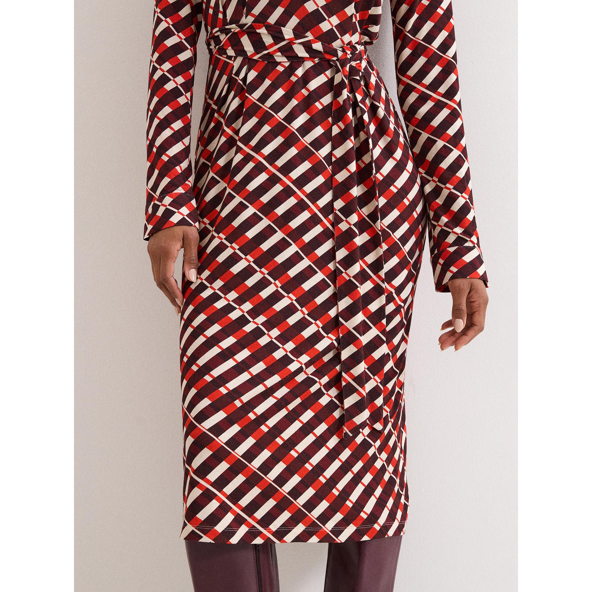 Phase Eight Check Midikleid  