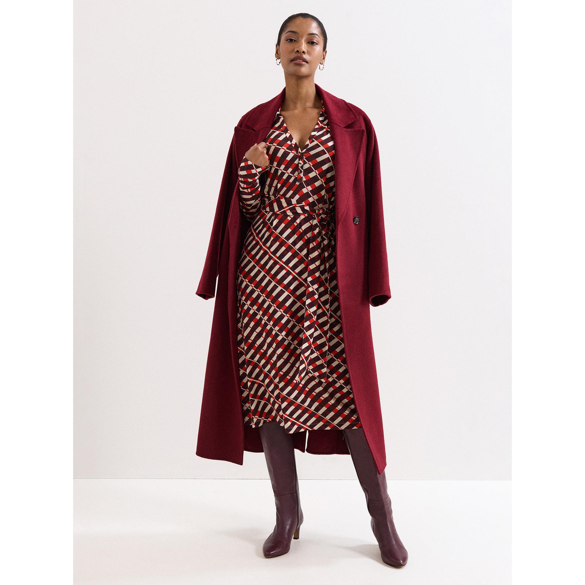 Phase Eight Check Midikleid  