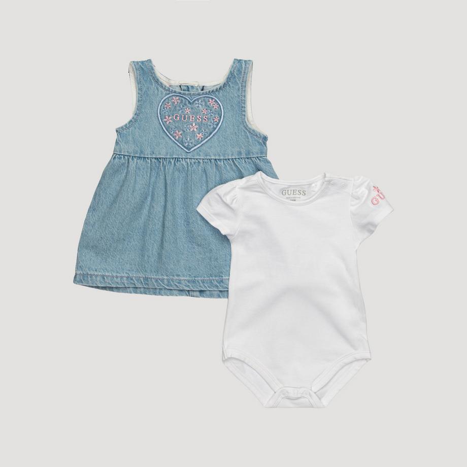 GUESS T-Shirt et Robe en Jean Ensemble  