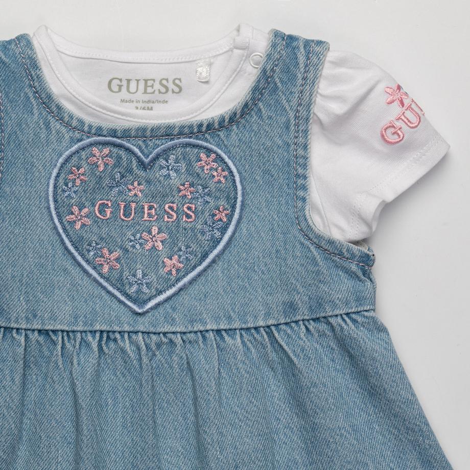 GUESS T-Shirt et Robe en Jean Ensemble  