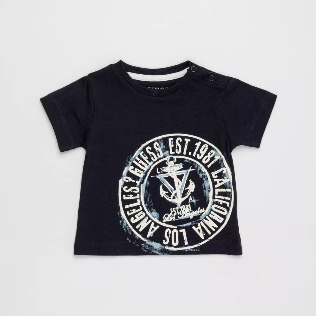 Guess - T-Shirt, 12 Monate, Blau