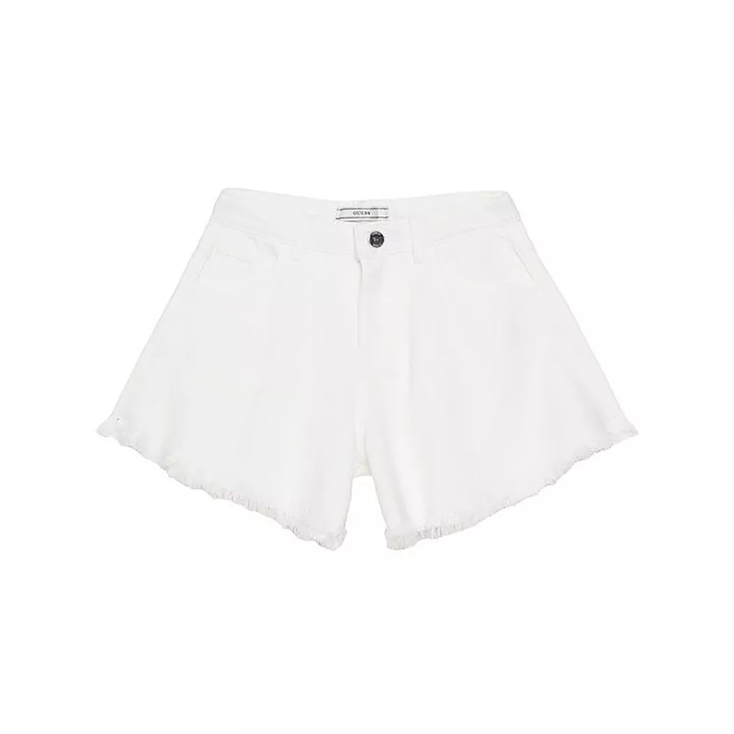 Guess Big Girls 5-Pocket Bull-Denim Shorts White 7 Years