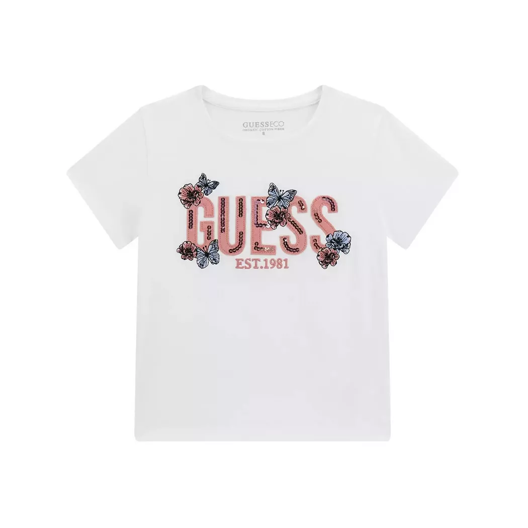 Guess T-shirt Fille Blanc 164 2