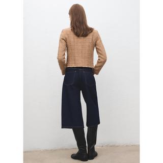 MANGO WINTER Giacca in Tweed con Bordo Sfilacciato  