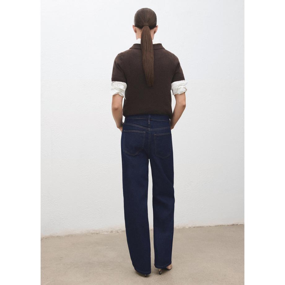 MANGO BET Relaxed Loose Fit Straight Leg Jeans  