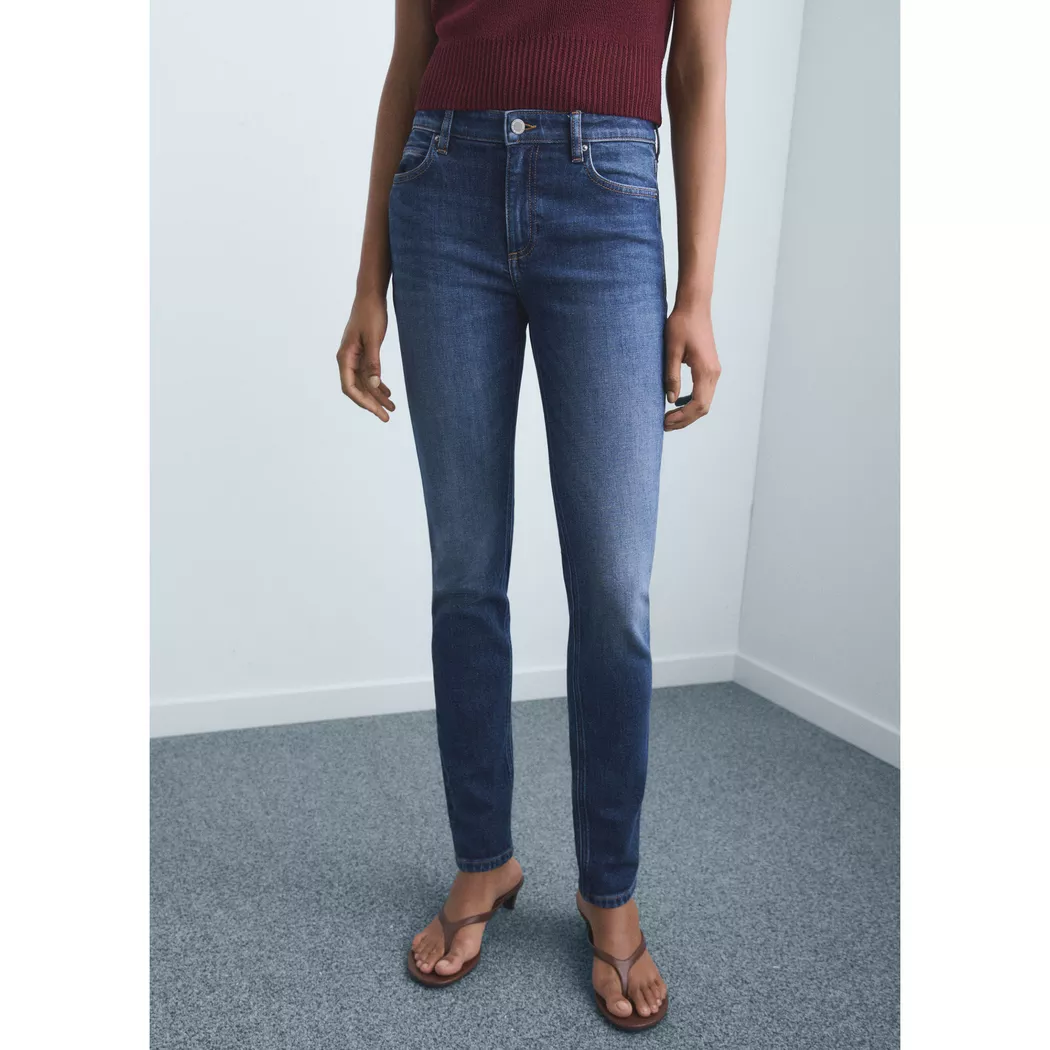 Mango - Jeans, für Damen, Blau Denim Dunkel, Größe 40 2