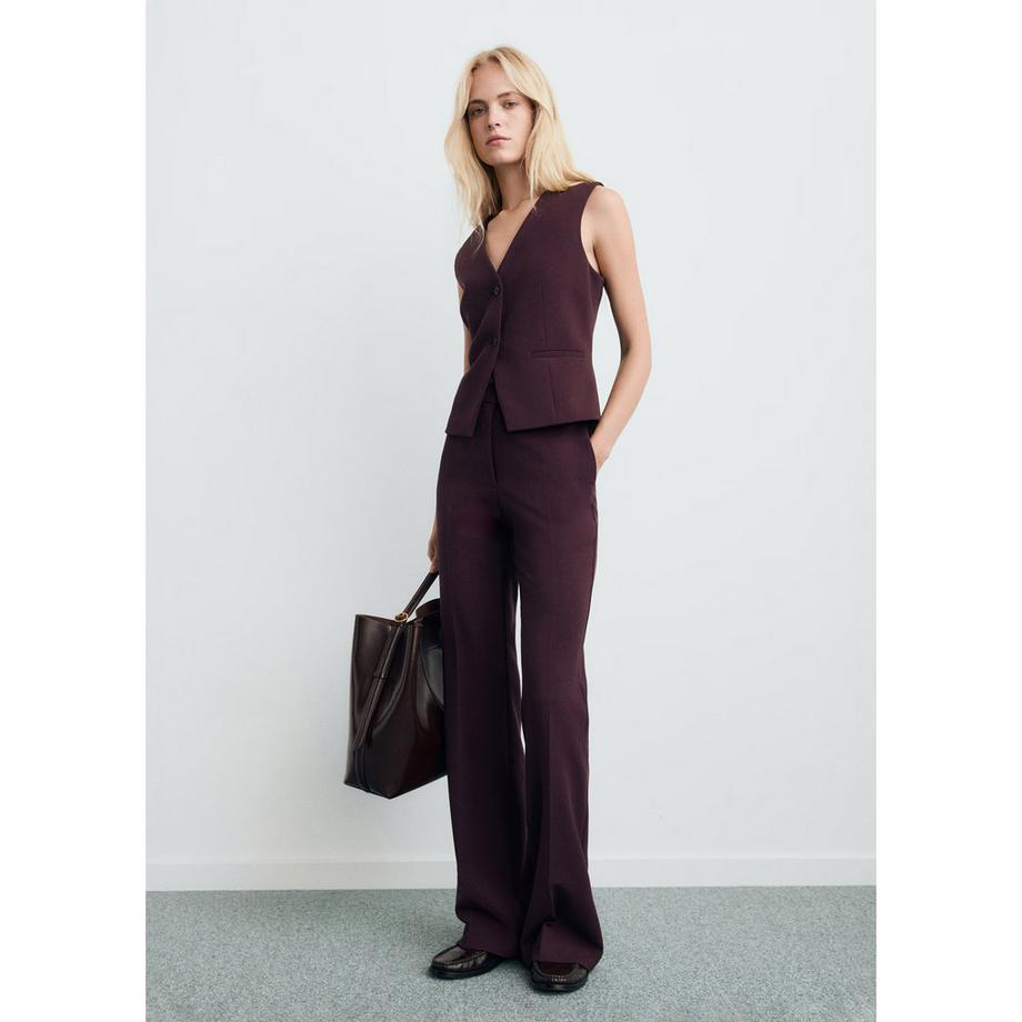 MANGO Pantalon en tissu Emma  