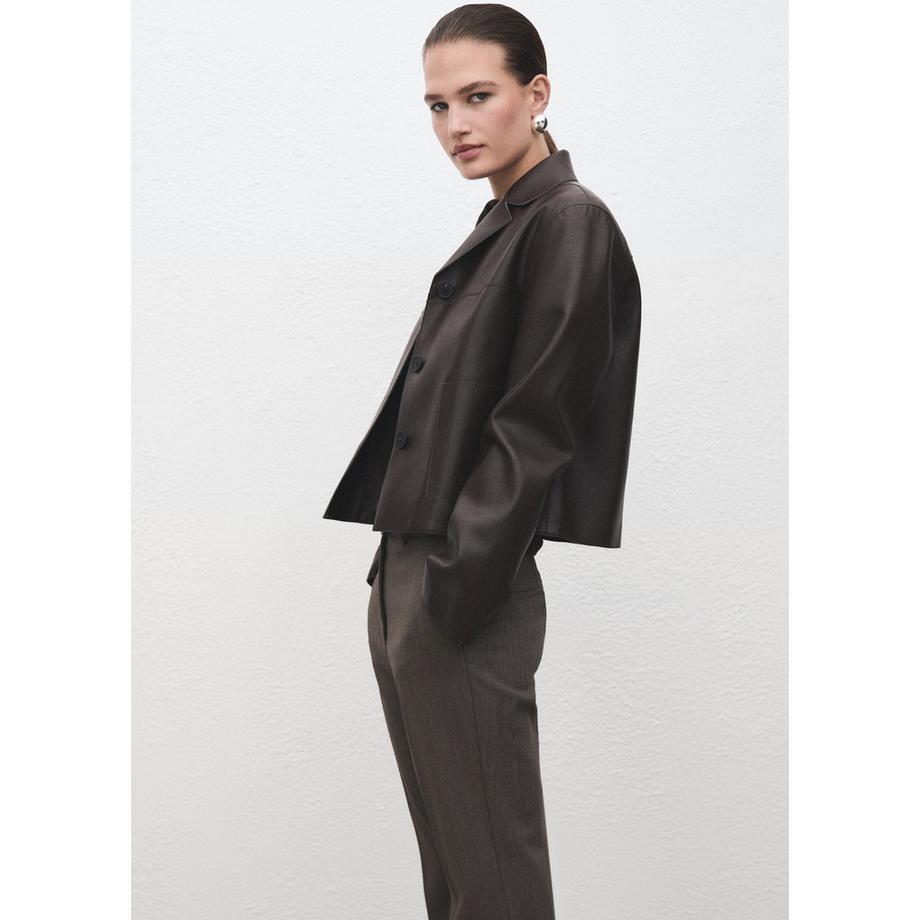 MANGO Pantalon en tissu Emma  