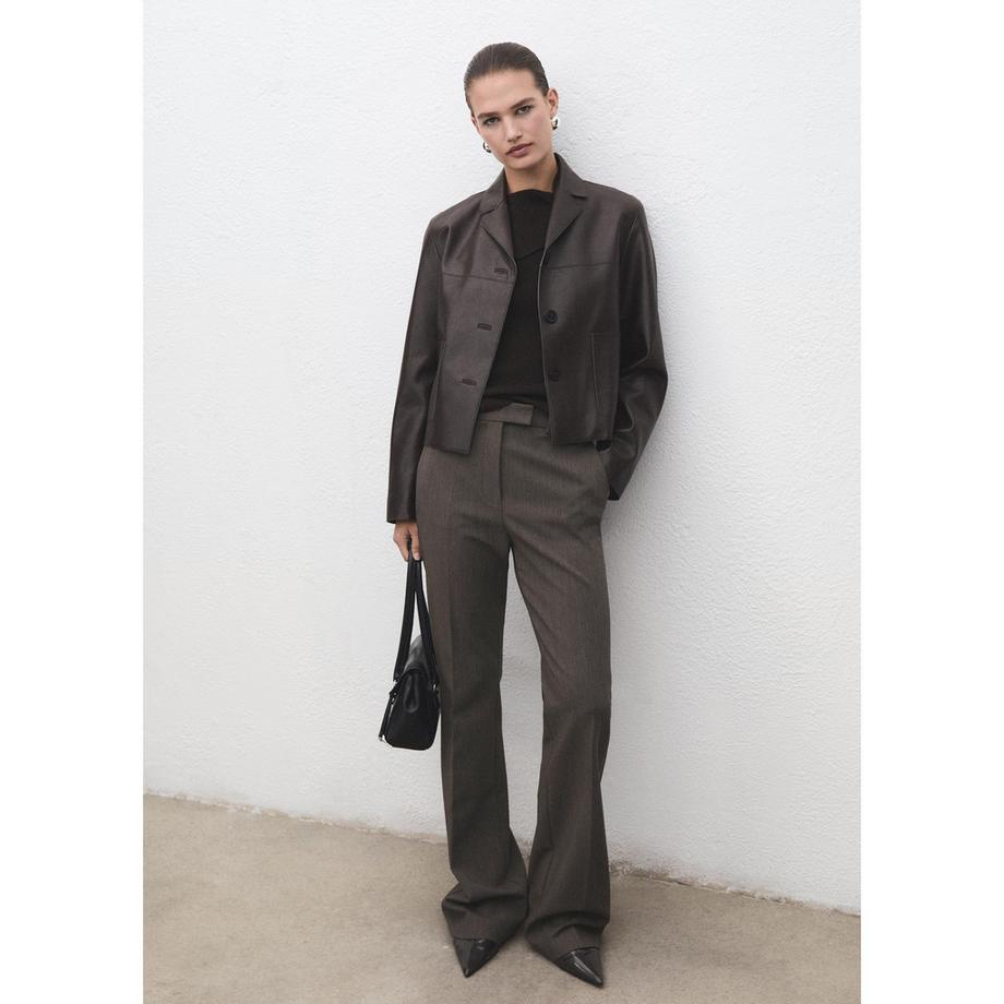 MANGO Pantalon en tissu Emma  