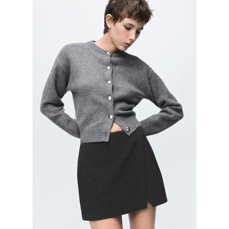 MANGO FELIPE Cropped Cardigan Rundhals  