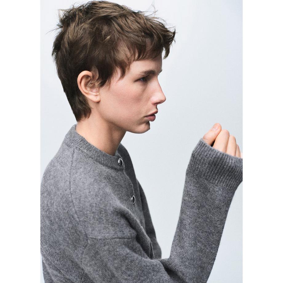 MANGO FELIPE Cardigan Corto Scollo Rotondo  