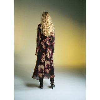 MANGO Giady Tie Dye Langarm Midikleid  