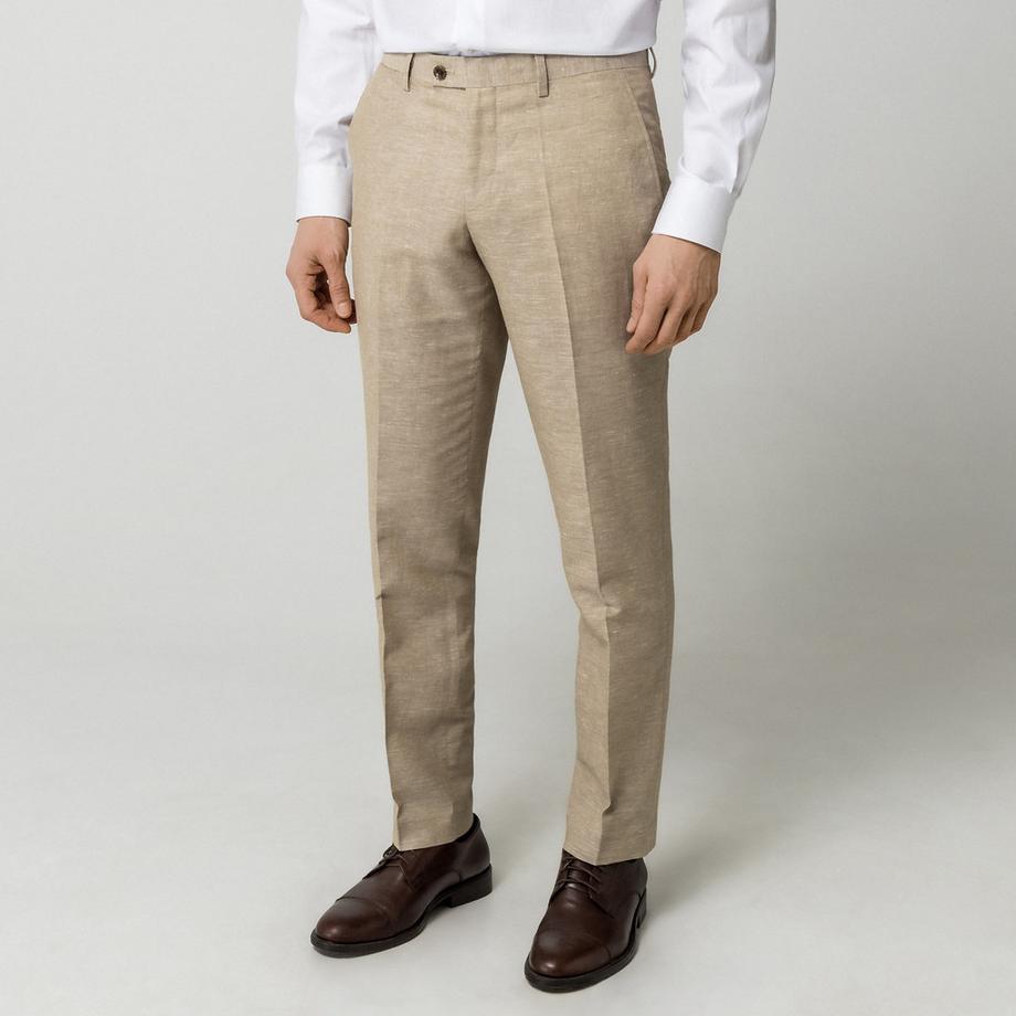Manor Man Pantaloni in Cotone Lino  