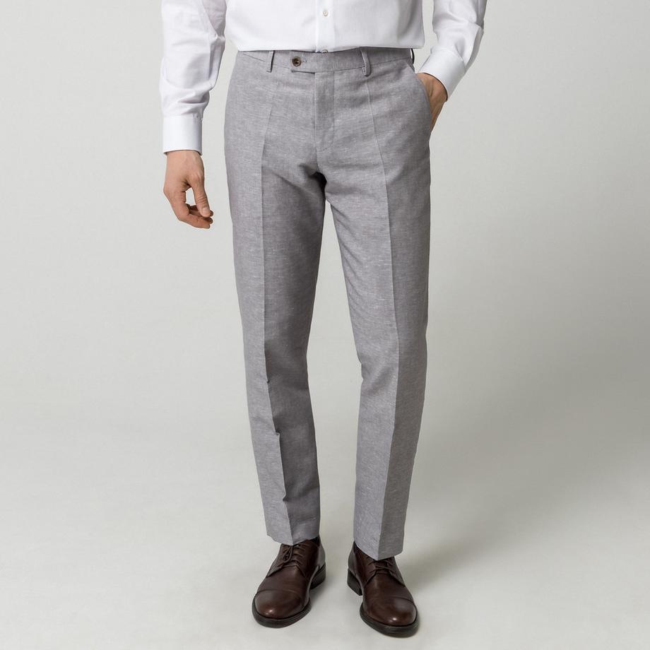 Manor Man Pantaloni in Cotone Lino  