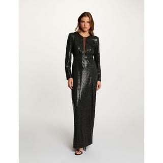 MORGAN Langarm Pailletten Maxikleid  