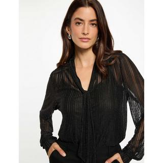 MORGAN Blusa trasparente a maniche lunghe con top integrato  