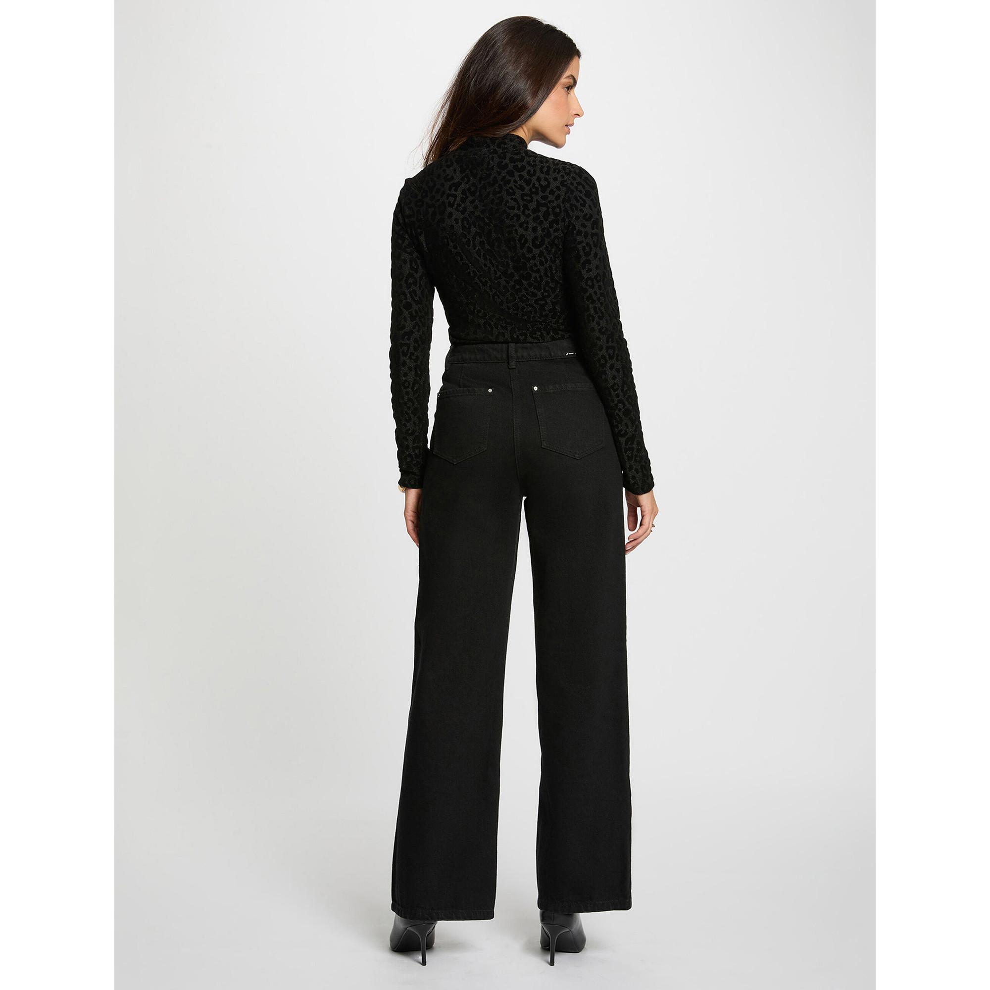 MORGAN T-shirt Manches Longues Imprimé Léopard  